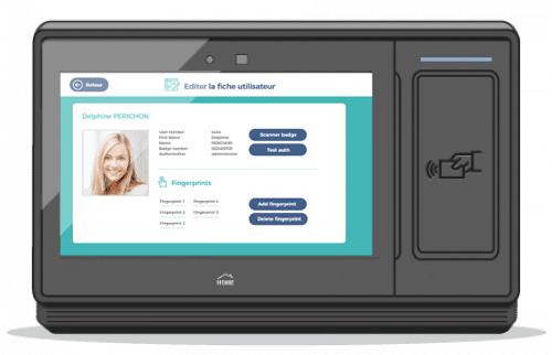 pointeuse badge et carte utouch