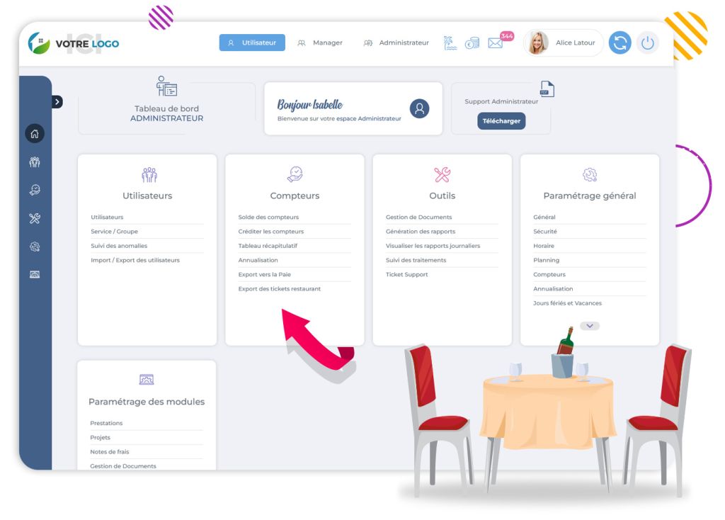 Gestion des Tickets restaurants
