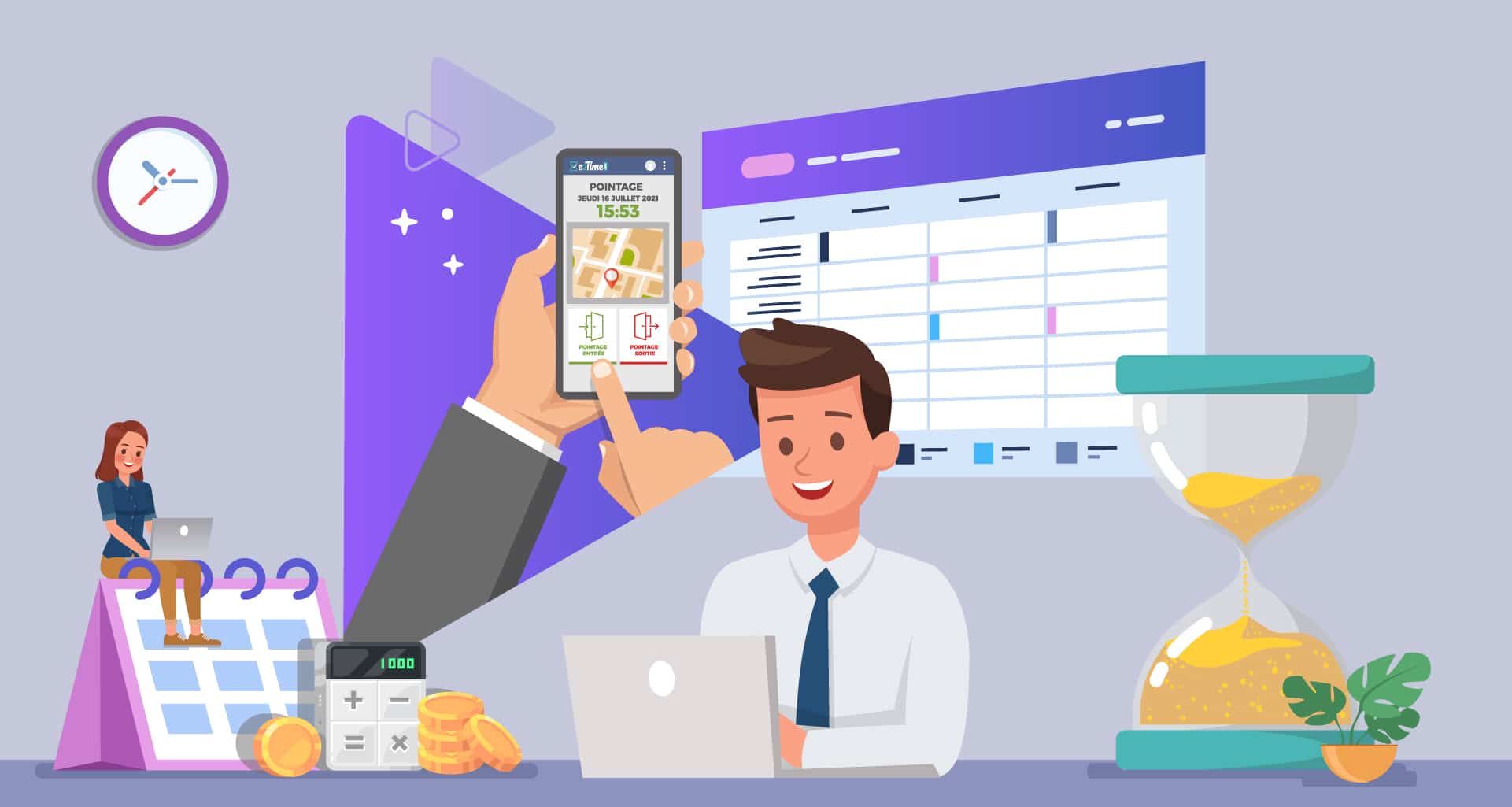 Gestion du temps de travail & logiciel RH Gestion du temps de travail & logiciel RH